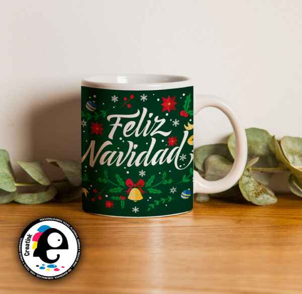 Taza Navideña campanitas